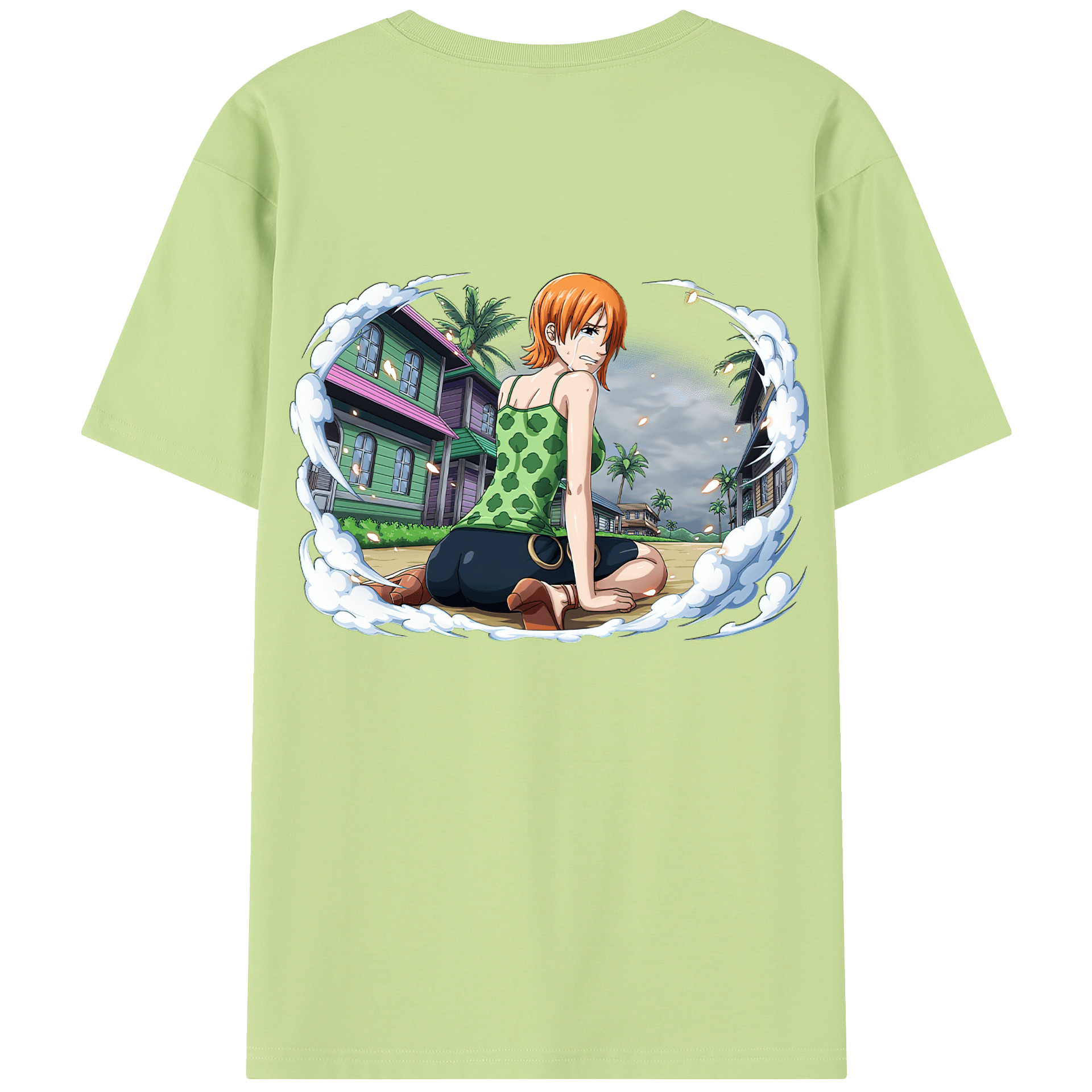 ワンピース ナミ ONE PIECE Nami 綿100％半袖Tシャツ（背面プリント）